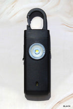 Load image into Gallery viewer, Safety First Personal Safety Alarm &amp; Flashlight Black