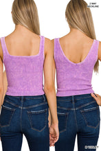 Load image into Gallery viewer, Set My Heart On Fire Reversible Crop Tank Lt Plum