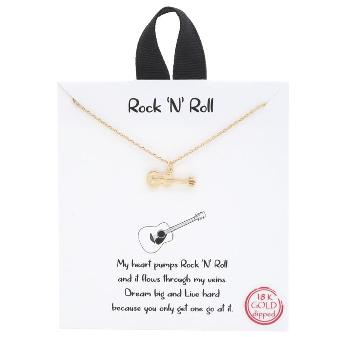 Rock 'N' Roll Necklace Gold