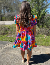 Load image into Gallery viewer, I Could Be Anything Floral Ruffle Dress