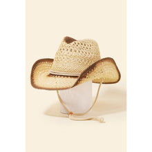 Load image into Gallery viewer, Straw Weave Rope String Cowboy Hat