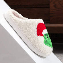 Load image into Gallery viewer, Feeling Grinchy Fuzzy Slippers