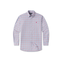 Load image into Gallery viewer, Southern Marsh Odessa Performance Dress Shirt Navy &amp; Red