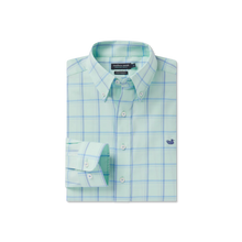Load image into Gallery viewer, Southern Marsh Palmer Performance Dress Shirt Antigua Blue &amp; Lilac