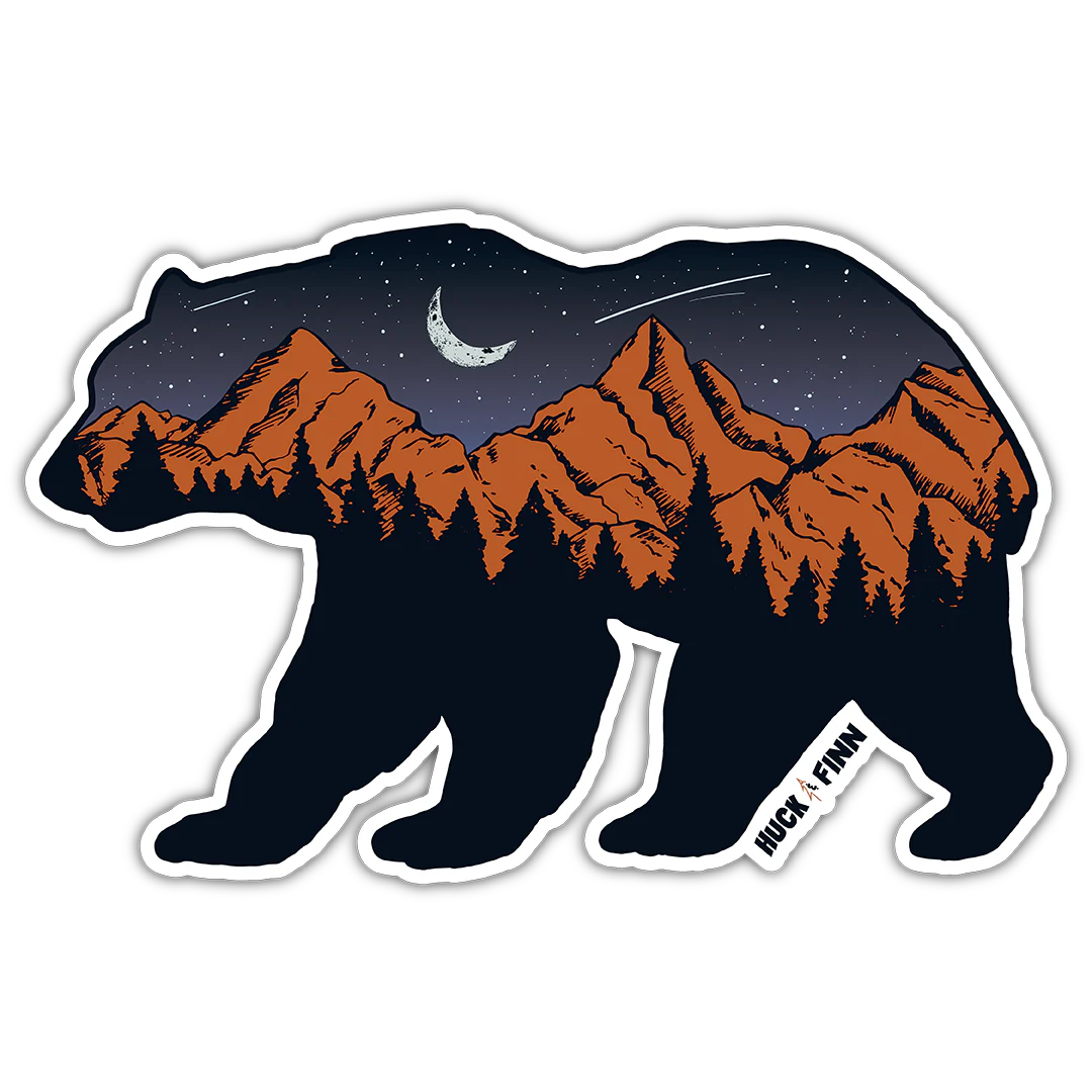 Huck & Finn Bear Mountain Sticker