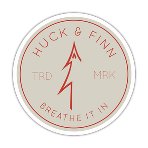 Huck & Finn Breathe It In Tan Sticker
