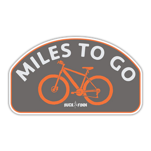 Huck & Finn Miles to Go Bike Sticker