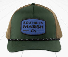 Load image into Gallery viewer, Southern Marsh Ensenada Vintage Co Rope Hat Dark Olive