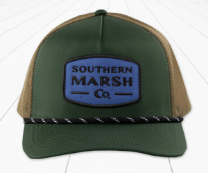 Southern Marsh Ensenada Vintage Co Rope Hat Dark Olive