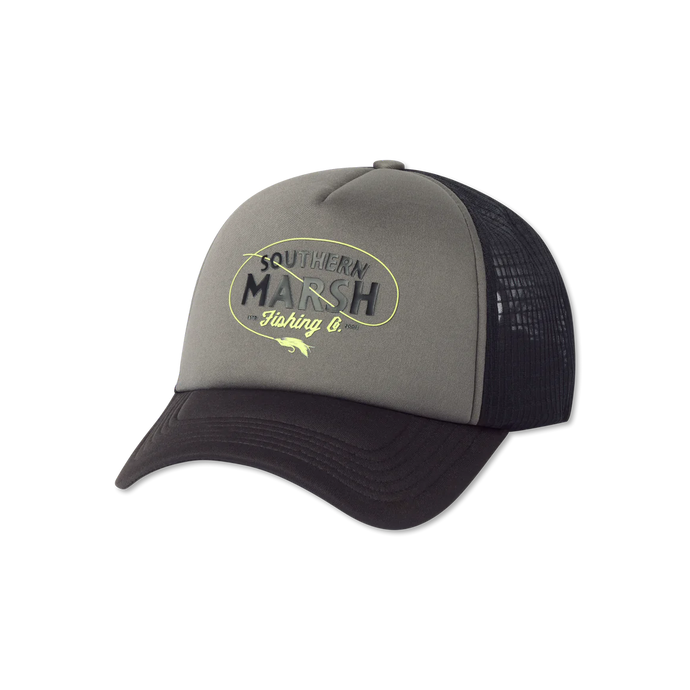 Southern Marsh Fly Loop Provo Performance Trucker Hat Midnight Gray