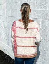 Load image into Gallery viewer, Mona Knit Stripe Sweater Pink