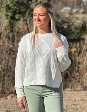 Load image into Gallery viewer, Adela Sweater White