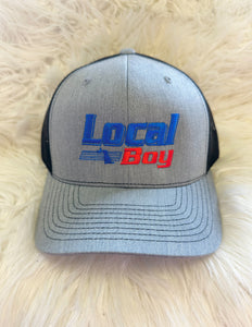 Local Boy Natural Trucker Hat Heather Gray