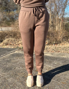 Daydreaming French Terry Sweatpants Coffee