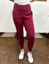 Load image into Gallery viewer, For Tonight Joggers Burgundy