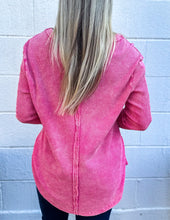 Load image into Gallery viewer, Sweet Creature Waffle Sweater Fuchsia