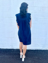 Load image into Gallery viewer, Girl I Know Shift Dress Navy