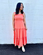 Load image into Gallery viewer, What I See In You Midi Dress Tangerine