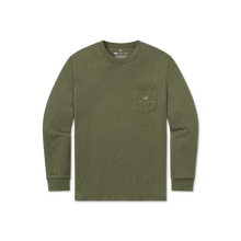 Load image into Gallery viewer, Southern Marsh Duck Originals Camo LS Tee Washed Dark Green
