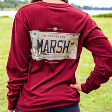Load image into Gallery viewer, Southern Marsh Long Sleeve Backroads MS - Maroon