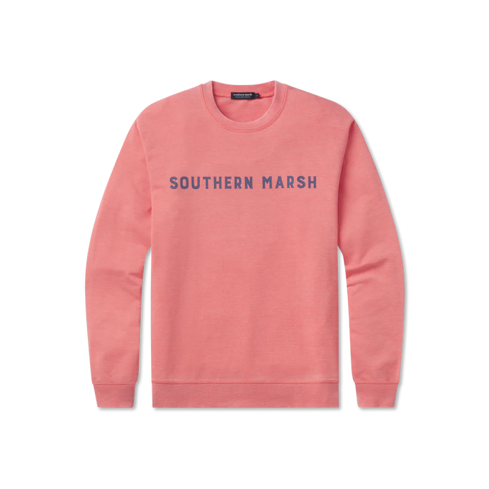 Southern Marsh Hatteras SEAWASH Sweatshirt Coral