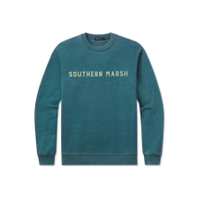 Load image into Gallery viewer, Southern Marsh Hatteras SEAWASH Sweatshirt Dark Green
