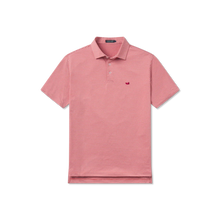 Load image into Gallery viewer, Southern Marsh Biloxi Heather Performance Polo Crimson