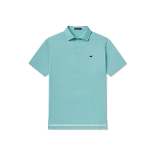 Load image into Gallery viewer, Southern Marsh Flyline Performance Polo Teal Fan Shell