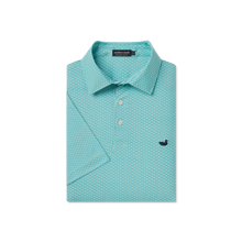 Load image into Gallery viewer, Southern Marsh Flyline Performance Polo Teal Fan Shell