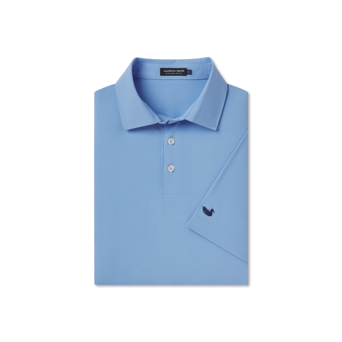 Southern Marsh Galway Grid Performance Polo French Blue
