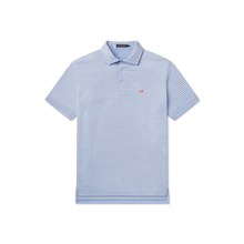 Load image into Gallery viewer, Southern Marsh Bermuda Domingo Stripe Performance Polo Lilac