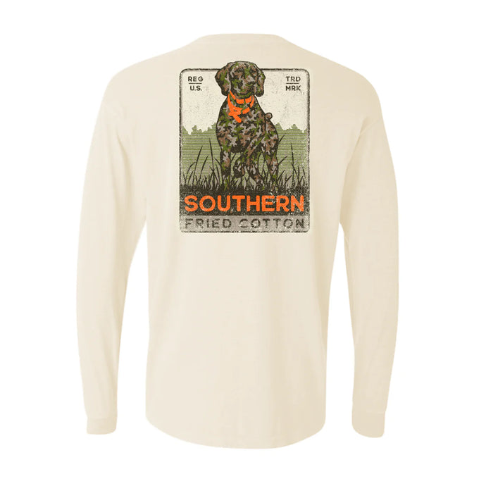 Southern Fried Cotton Old School Camo Cleo LS Tee