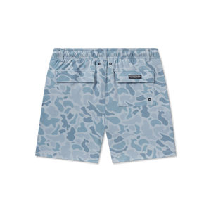 Southern Marsh Youth Harbor Stretch Seawash Lined Swim Trunks Light Blue Camo