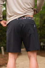 Load image into Gallery viewer, Burlebo Heather Black Athletic Shorts Throwback Camo Liner
