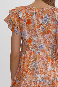 Staying For The Memories Floral Dress
