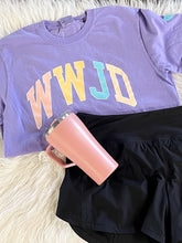 Load image into Gallery viewer, The Addyson Nicole Company WWJD SS Tee Violet