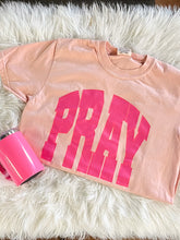 Load image into Gallery viewer, The Addyson Nicole Company Pray Big SS Tee Peachy