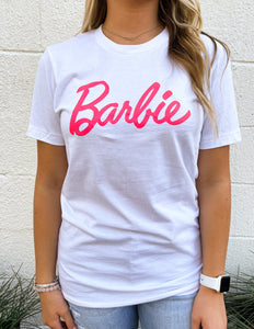 Barbie Graphic Tee-White