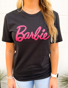 Barbie Graphic Tee-Black