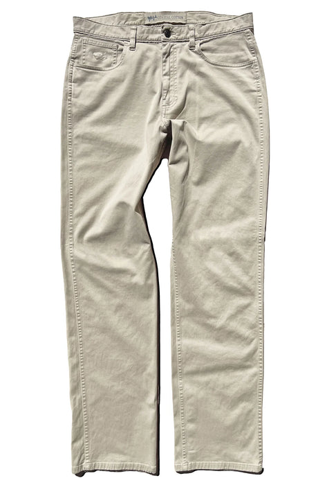 Coastal Cotton Khaki Stretch Twill Five Pocket Pants