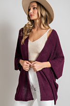 Load image into Gallery viewer, Fall Vibes Cardigan Plum