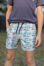 Load image into Gallery viewer, Burlebo Youth Swim Trunks Fish Fin