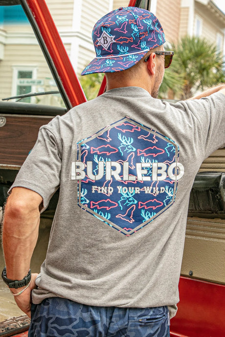 Burlebo Neon Outdoors Logo SS Tee