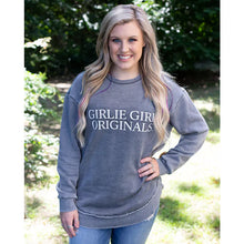 Load image into Gallery viewer, Girlie Girl Originals Logo Sweatshirt Heather Grey