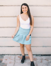 Load image into Gallery viewer, Coming Back For You Mini Skirt - Periwinkle