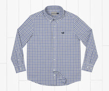 Load image into Gallery viewer, Southern Marsh Youth Oak Grove Washed Gingham Dress Shirt