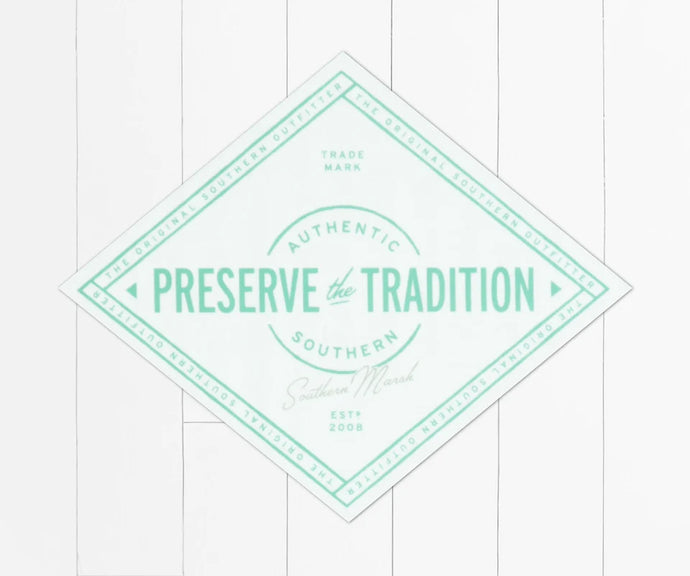 Southern Marsh Southern Tradition Retro Sticker - White