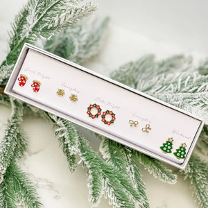 Every Occasion Box Earring Set Christmas Tree