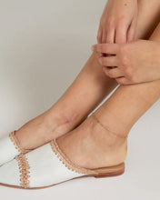 Load image into Gallery viewer, Bryan Anthonys Connected Delicate Paperclip Chain Anklet Gold