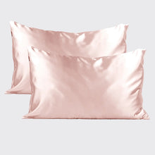 Load image into Gallery viewer, Holiday Satin Pillowcase 2pc Set-Blush